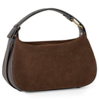 Italian Genuine Suede & Full-Grain Leather Crossbody Bag | Cremona - Che Cose Belle