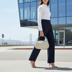 Italian Genuine Suede & Full-Grain Leather Crossbody Bag | Cremona - Che Cose Belle