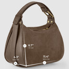 Italian Genuine Suede & Full-Grain Leather Crossbody Bag | Cremona - Che Cose Belle