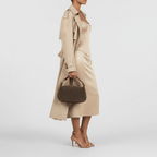 Italian Genuine Suede & Full-Grain Leather Crossbody Bag | Cremona - Che Cose Belle