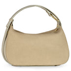 Italian Genuine Suede & Full-Grain Leather Crossbody Bag | Cremona - Che Cose Belle
