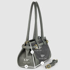Italian Genuine Suede & Full-Grain Leather Shoulder Bag | Lodi - Che Cose Belle