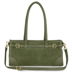 Italian Genuine Suede & Full-Grain Leather Shoulder Bag | Lodi - Che Cose Belle