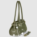 Italian Genuine Suede & Full-Grain Leather Shoulder Bag | Lodi - Che Cose Belle