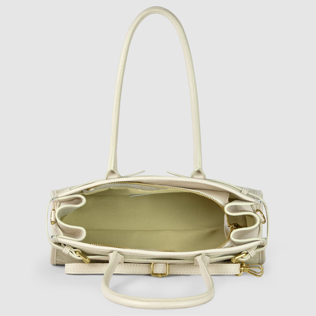 Italian Genuine Suede & Full-Grain Leather Shoulder Bag | Lodi - Che Cose Belle