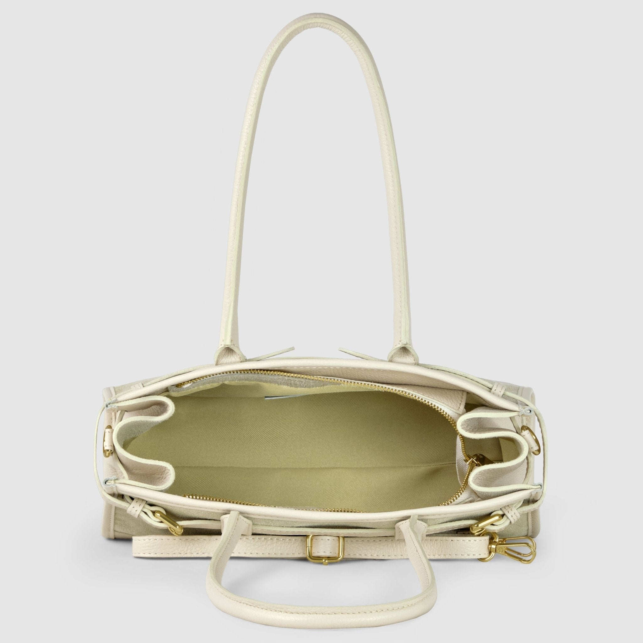 Italian Genuine Suede & Full-Grain Leather Shoulder Bag | Lodi - Che Cose Belle