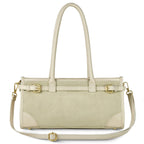 Italian Genuine Suede & Full-Grain Leather Shoulder Bag | Lodi - Che Cose Belle