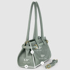 Italian Genuine Suede & Full-Grain Leather Shoulder Bag | Lodi - Che Cose Belle