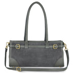 Italian Genuine Suede & Full-Grain Leather Shoulder Bag | Lodi - Che Cose Belle