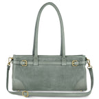 Italian Genuine Suede & Full-Grain Leather Shoulder Bag | Lodi - Che Cose Belle