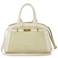Italian Genuine Suede & Full-Grain Leather Top-Handle Bag | Forlì - Che Cose Belle