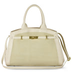 Italian Genuine Suede & Full-Grain Leather Top-Handle Bag | Forlì - Che Cose Belle
