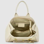 Italian Genuine Suede & Full-Grain Leather Top-Handle Bag | Forlì - Che Cose Belle