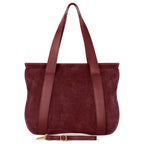 Italian Genuine Suede & Full-Grain Leather Tote Bag | Varese - Che Cose Belle
