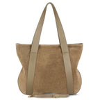 Italian Genuine Suede & Full-Grain Leather Tote Bag | Varese - Che Cose Belle