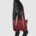 Italian Genuine Suede & Full-Grain Leather Tote Bag | Varese - Che Cose Belle