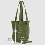 Italian Genuine Suede & Full-Grain Leather Tote Bag | Varese - Che Cose Belle