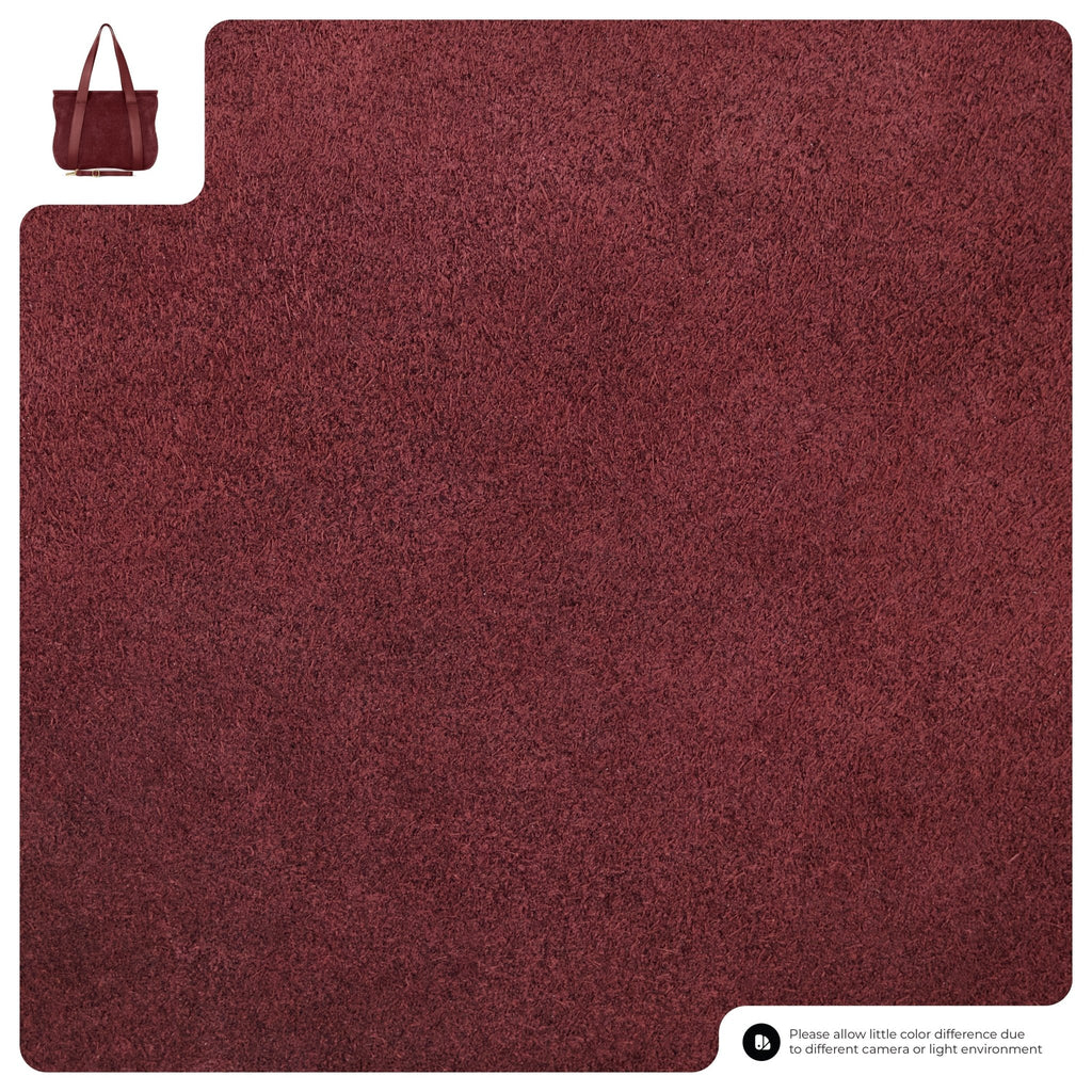 Italian Genuine Suede & Full-Grain Leather Tote Bag | Varese - Che Cose Belle