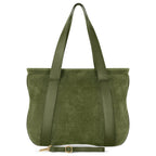 Italian Genuine Suede & Full-Grain Leather Tote Bag | Varese - Che Cose Belle