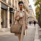 Italian Genuine Suede & Full-Grain Leather Tote Bag | Varese - Che Cose Belle