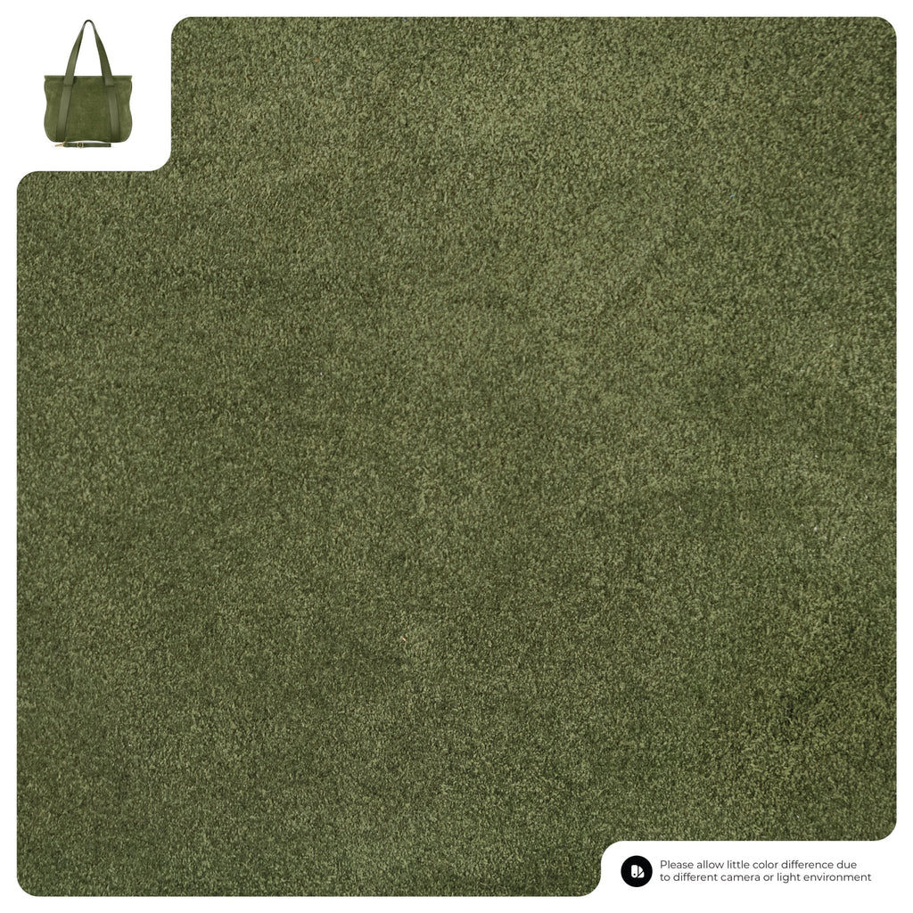 Italian Genuine Suede & Full-Grain Leather Tote Bag | Varese - Che Cose Belle