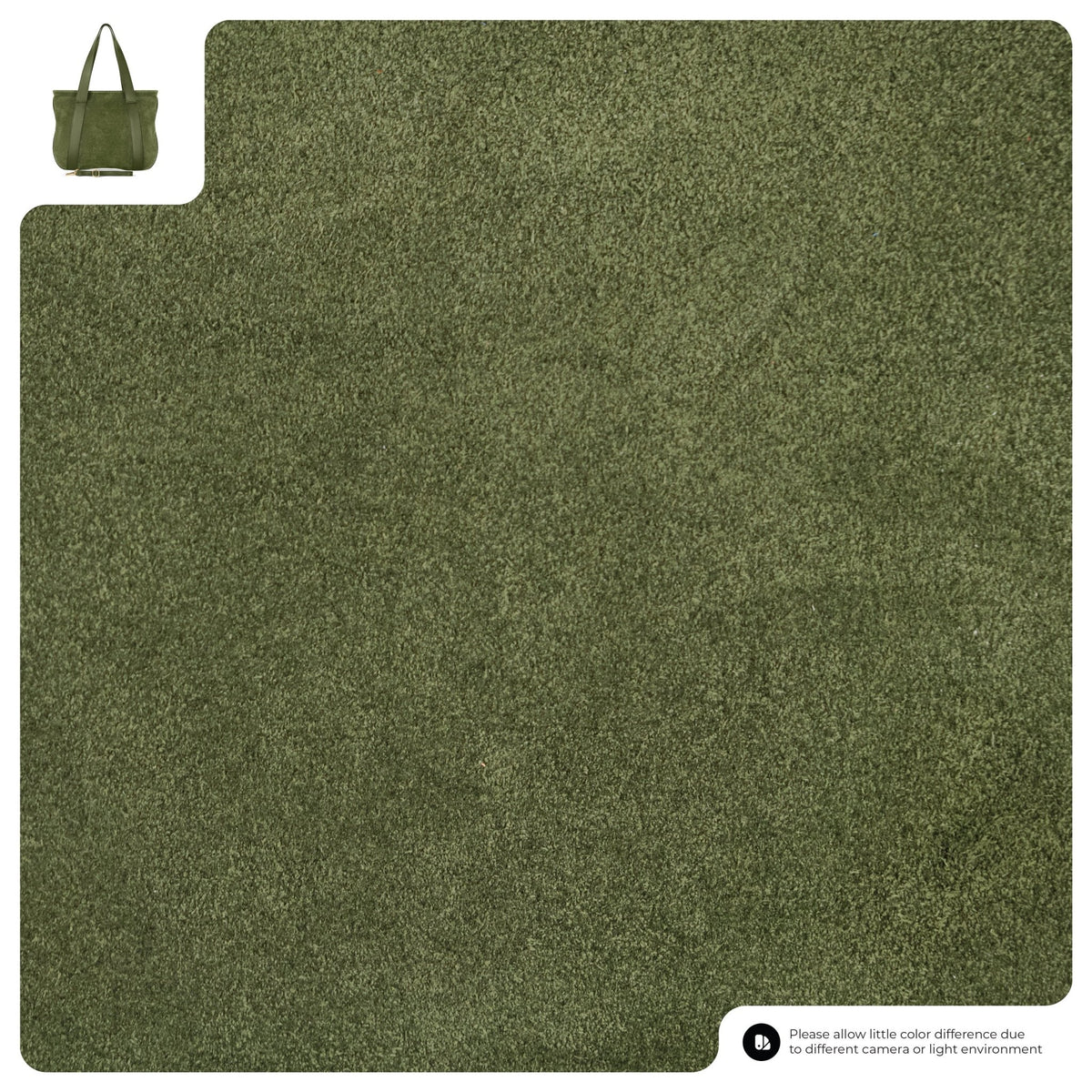 Italian Genuine Suede & Full-Grain Leather Tote Bag | Varese - Che Cose Belle
