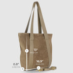 Italian Genuine Suede & Full-Grain Leather Tote Bag | Varese - Che Cose Belle