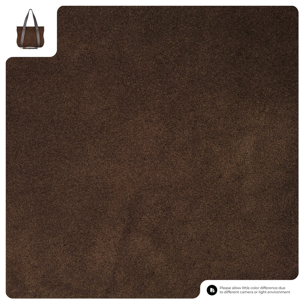 Italian Genuine Suede & Full-Grain Leather Tote Bag | Varese - Che Cose Belle