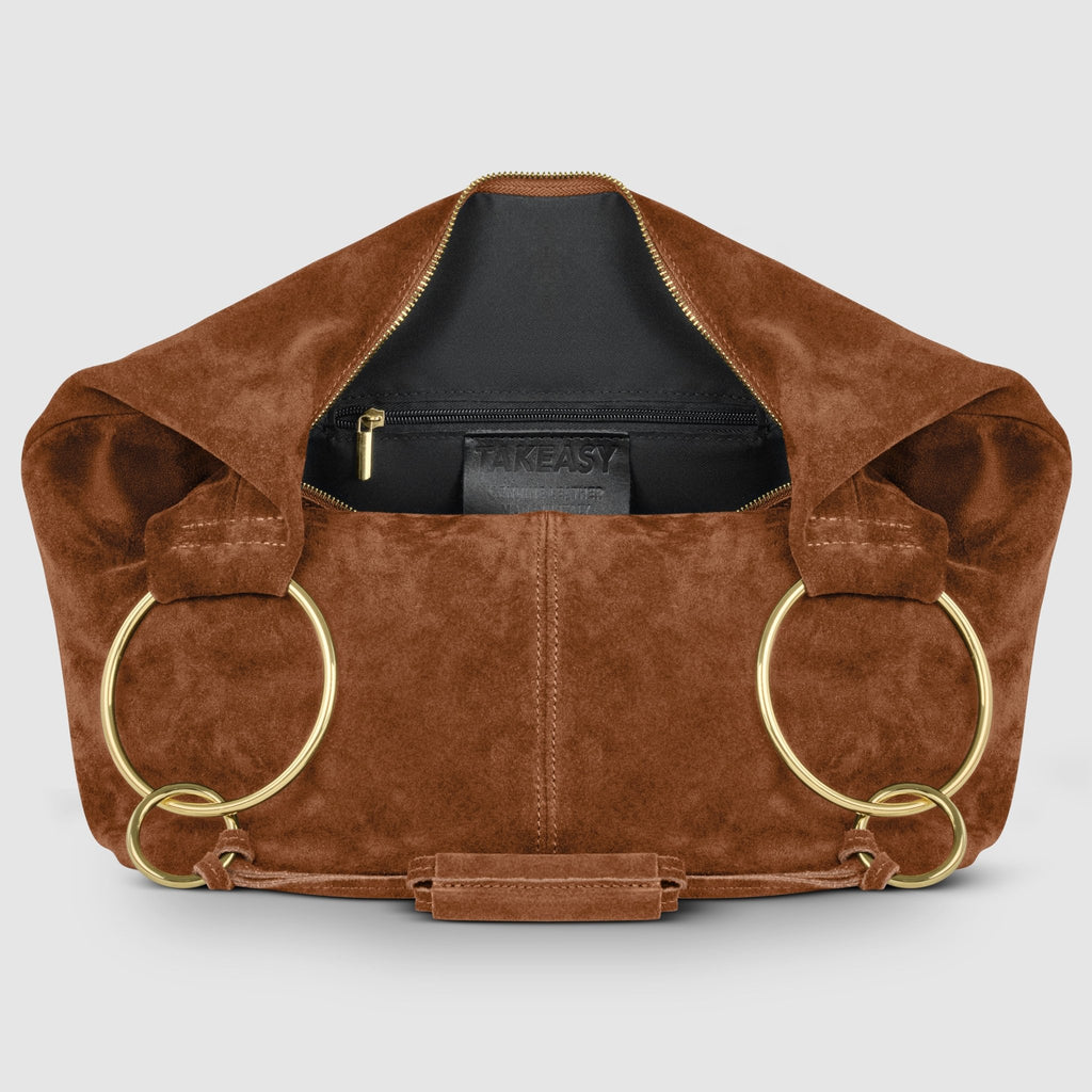 Italian Genuine Suede Hobo Bag 272510 - Che Cose Belle