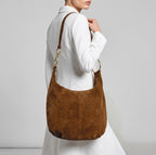 Italian Genuine Suede Hobo Bag 272510 - Che Cose Belle