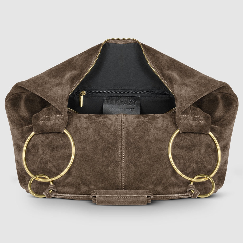 Italian Genuine Suede Hobo Bag 272510 - Che Cose Belle
