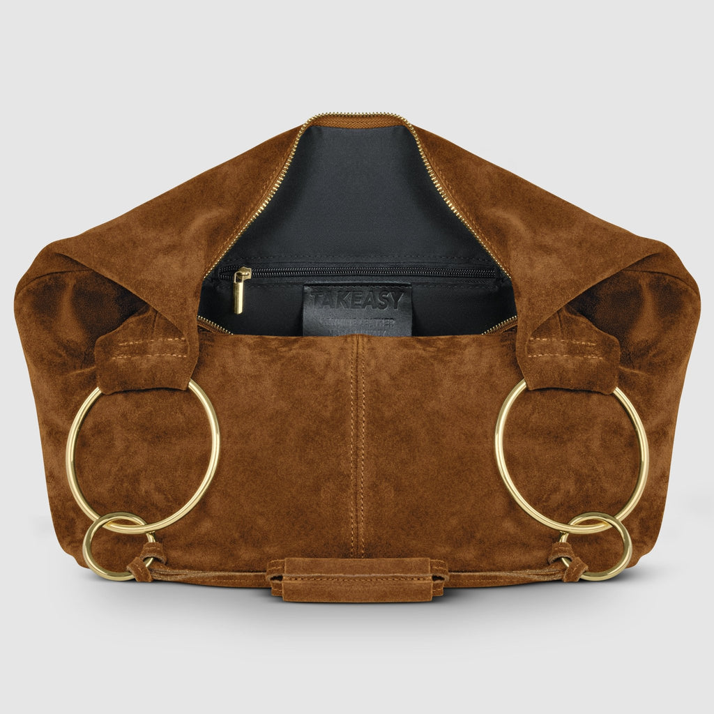 Italian Genuine Suede Hobo Bag 272510 - Che Cose Belle