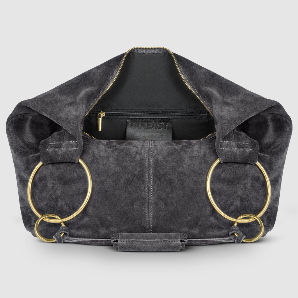 Italian Genuine Suede Hobo Bag 272510 - Che Cose Belle