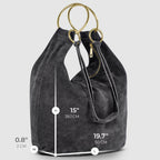 Italian Genuine Suede Hobo Bag 272510 - Che Cose Belle