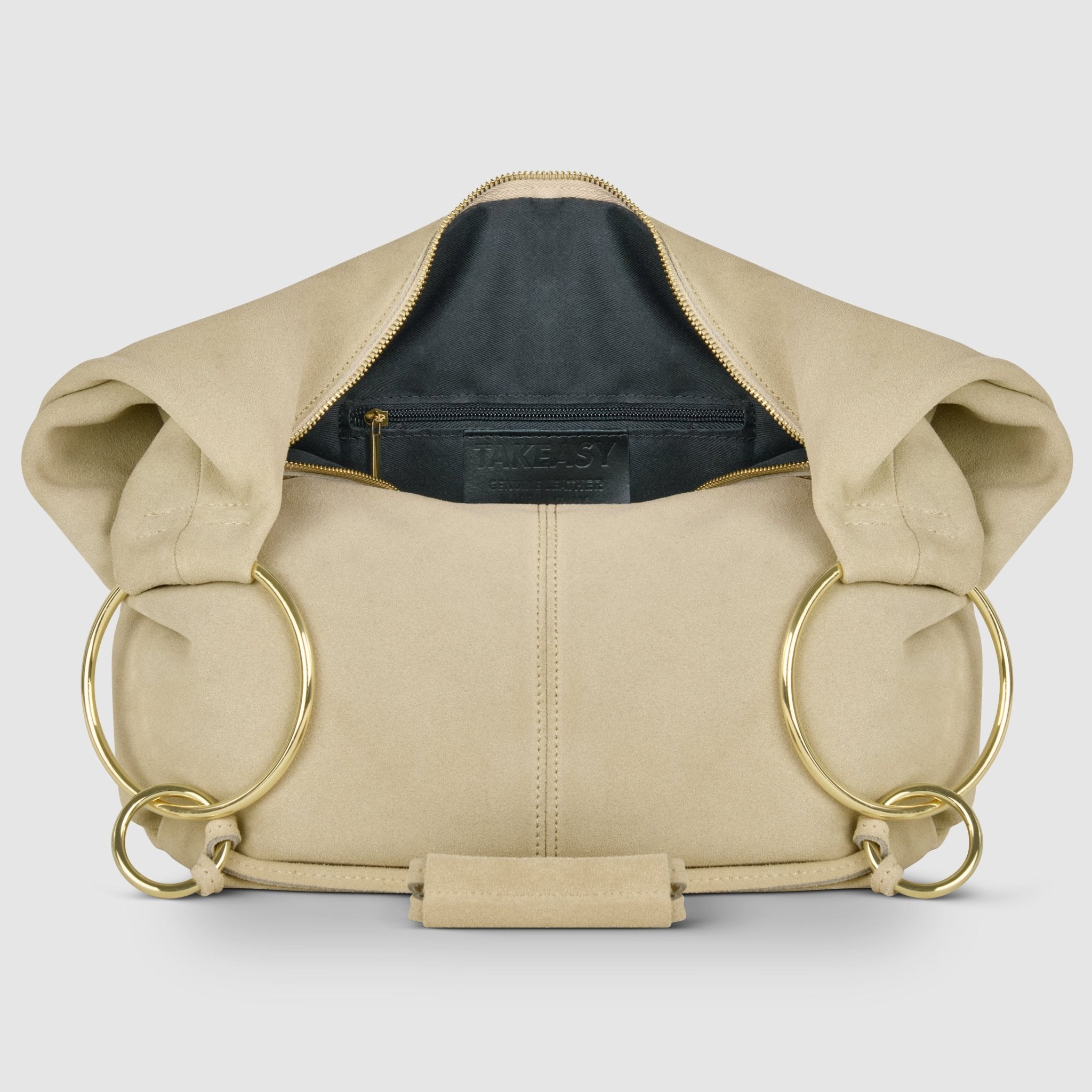 Italian Genuine Suede Hobo Bag 272510 - Che Cose Belle
