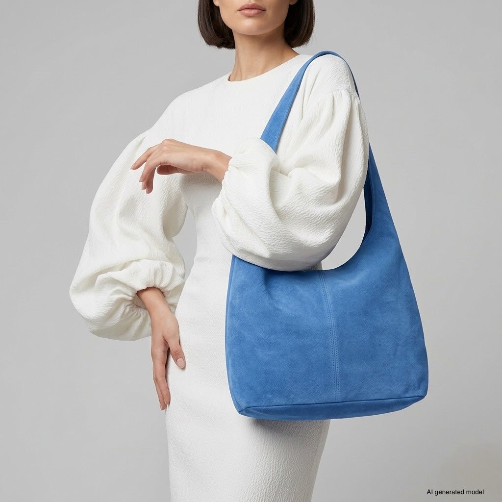 Italian Genuine Suede Hobo Bag | Palermo - Che Cose Belle