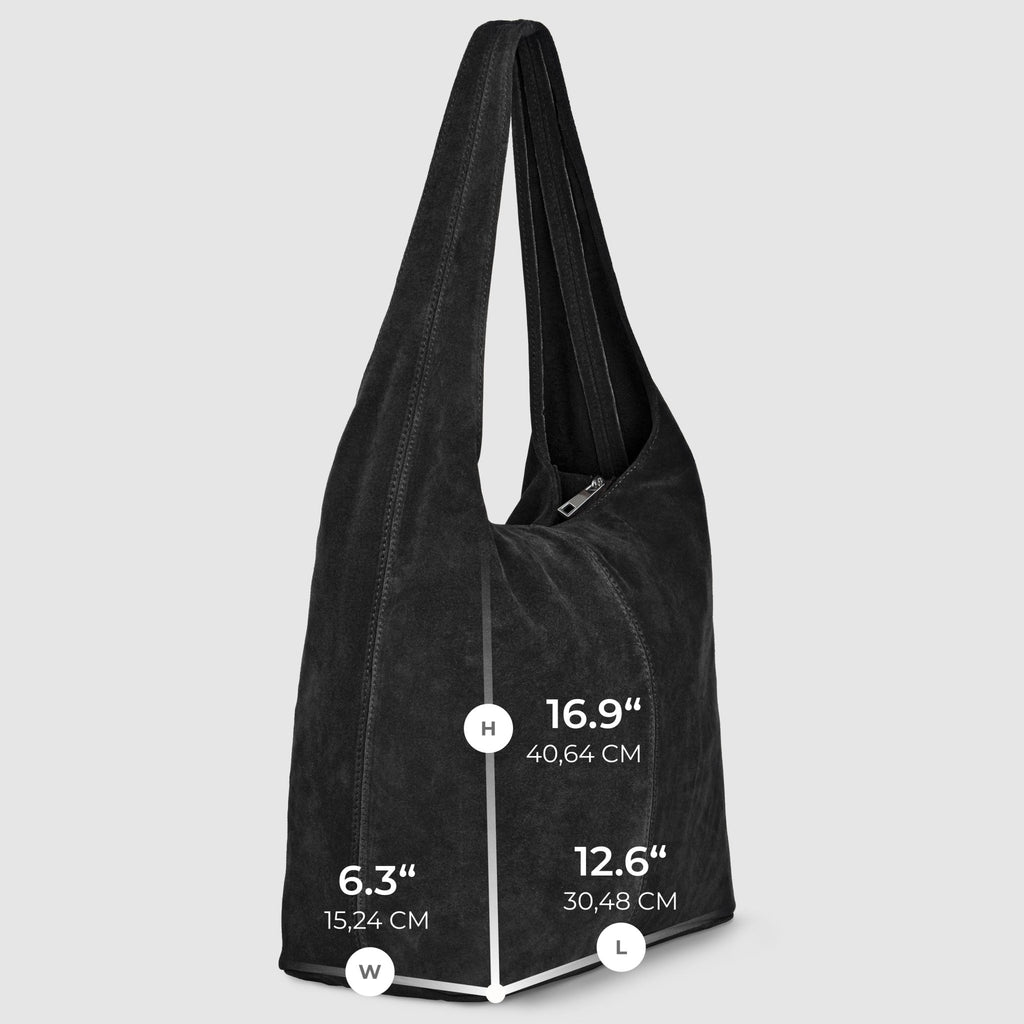 Italian Genuine Suede Hobo Bag | Palermo - Che Cose Belle
