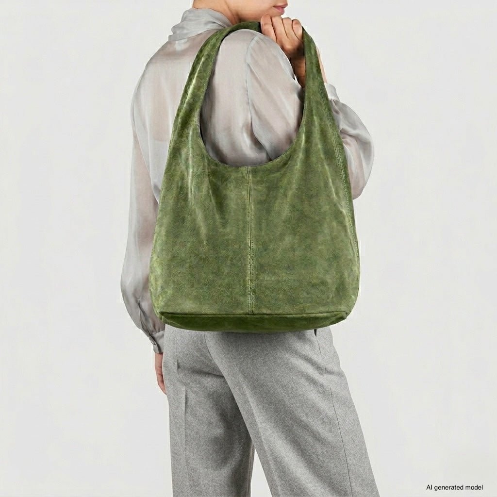 Italian Genuine Suede Hobo Bag | Palermo - Che Cose Belle