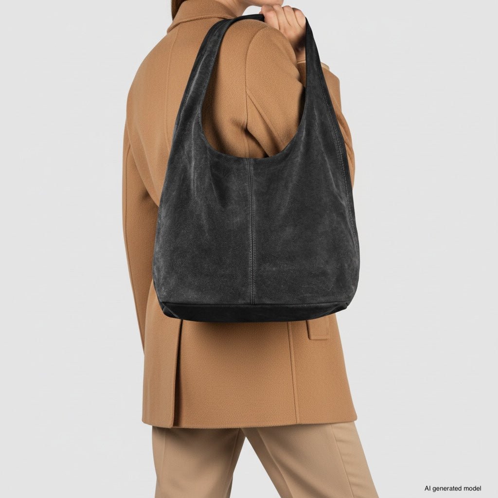 Italian Genuine Suede Hobo Bag | Palermo - Che Cose Belle
