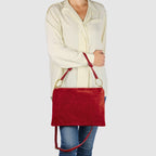 Italian Genuine Suede Shoulder Bag 171551 - Che Cose Belle