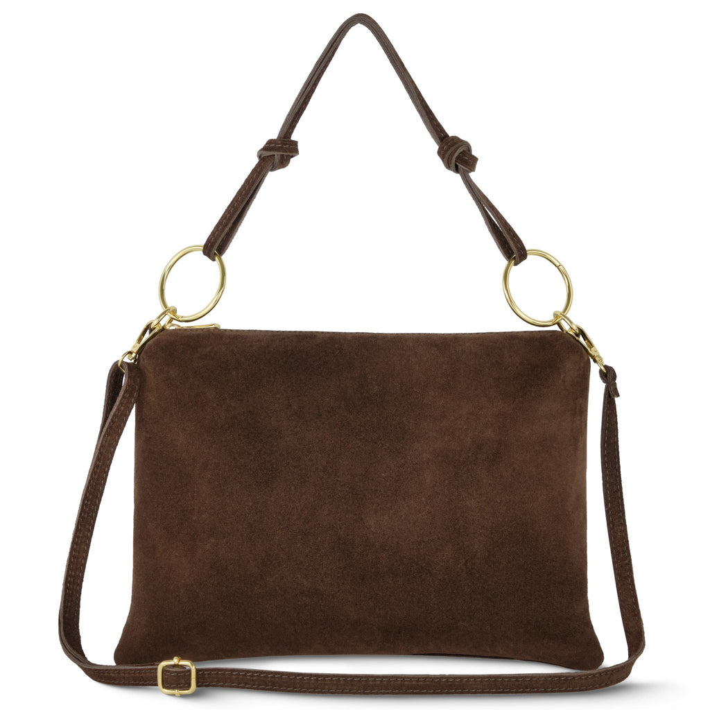 Italian Genuine Suede Shoulder Bag 171551 - Che Cose Belle