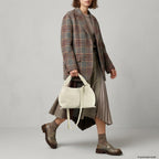 Italian Genuine Suede Shoulder Bag 312940 - Che Cose Belle