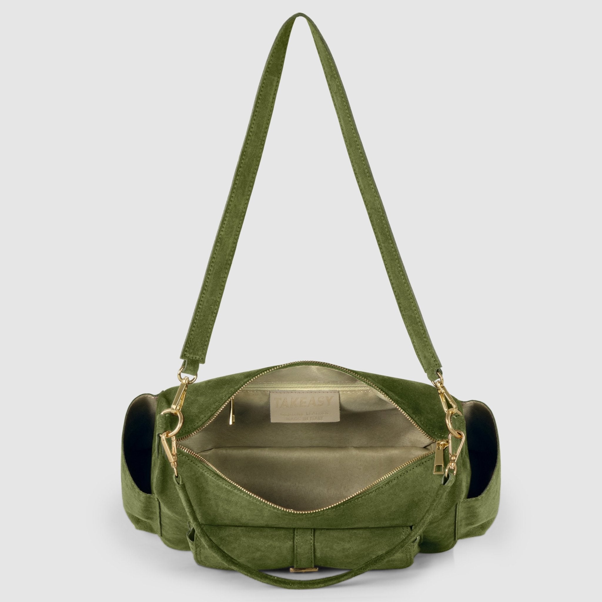 Italian Genuine Suede Shoulder Bag 323040 - Che Cose Belle