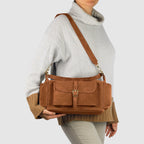 Italian Genuine Suede Shoulder Bag 323040 - Che Cose Belle