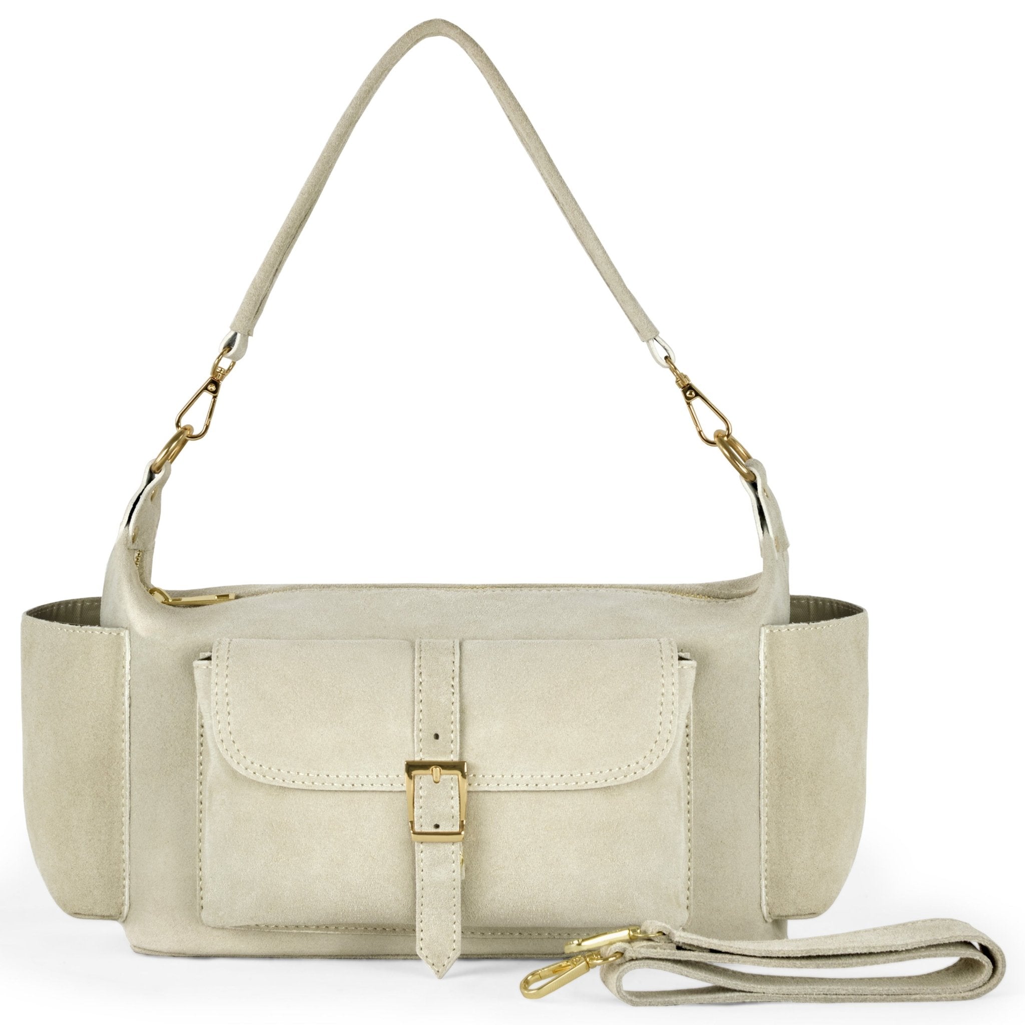 Italian Genuine Suede Shoulder Bag 323040 - Che Cose Belle