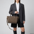 Italian Genuine Suede Top-Handle Bag 292711 - Che Cose Belle