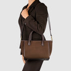 Italian Genuine Suede Top - Handle Bag 292711 - Che Cose Belle