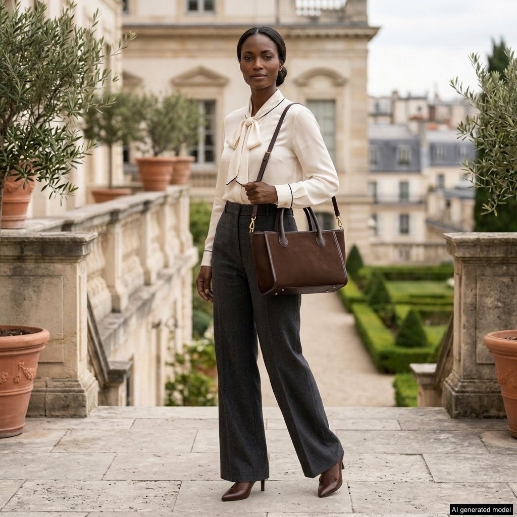 Italian Genuine Suede Top-Handle Bag 292711 - Che Cose Belle