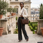 Italian Genuine Suede Top-Handle Bag 292711 - Che Cose Belle