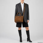 Italian Genuine Suede Top-Handle Bag 292711 - Che Cose Belle